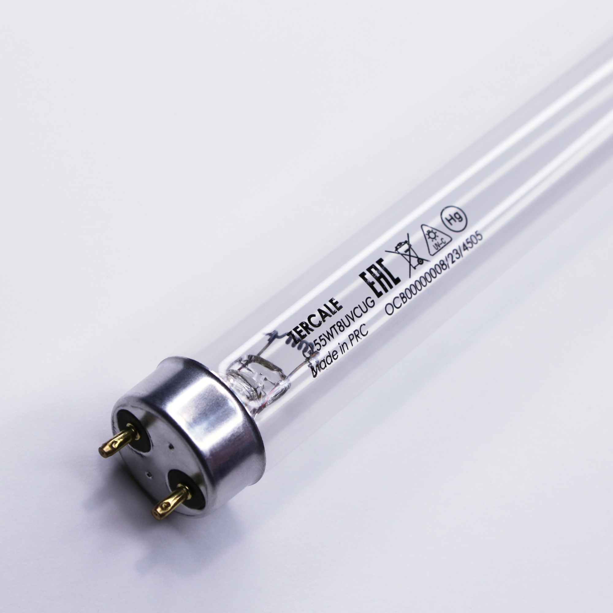 Бактерицидные лампы с увиолевым стеклом Zercale Uviol Glass